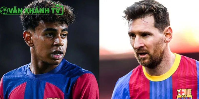 Sự Khác Biệt Về Cách Ứng Xử giữa Lamine Yamal Với Messi